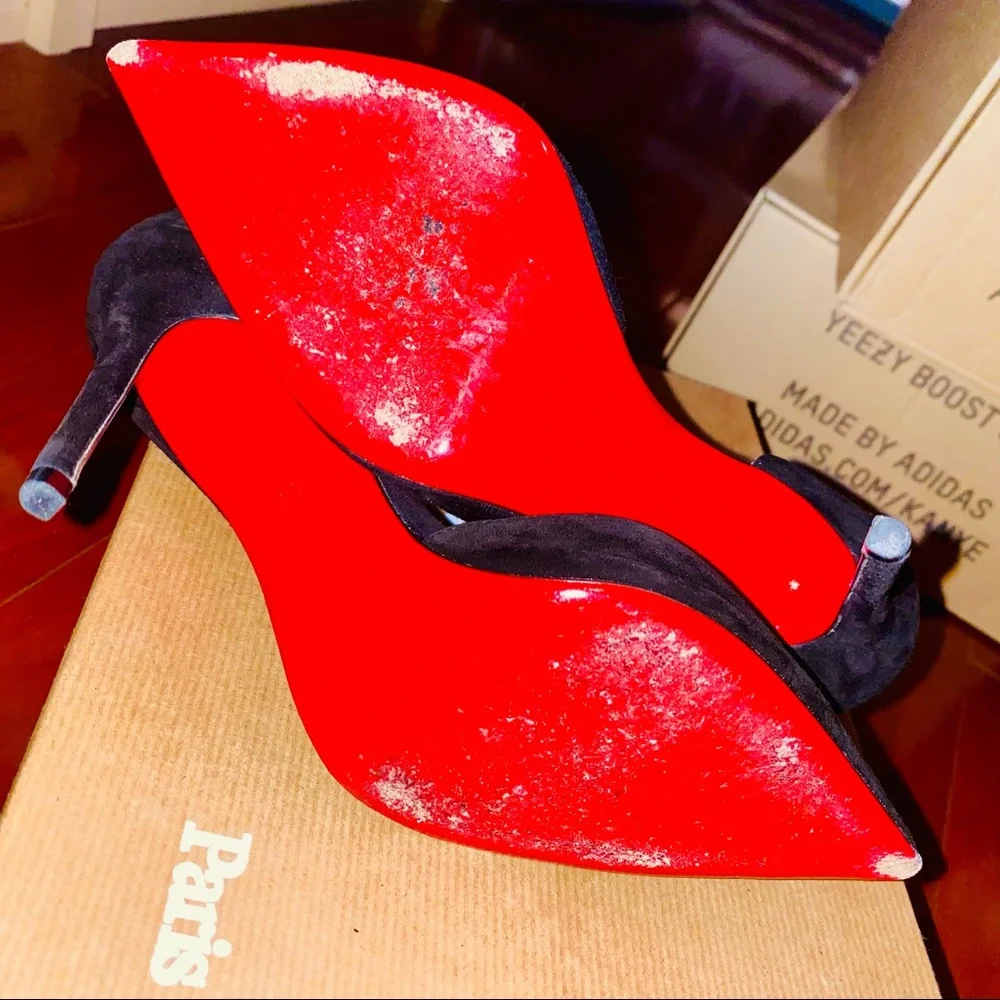 Christian Louboutin Iriza 100 • Black Veau Velours
